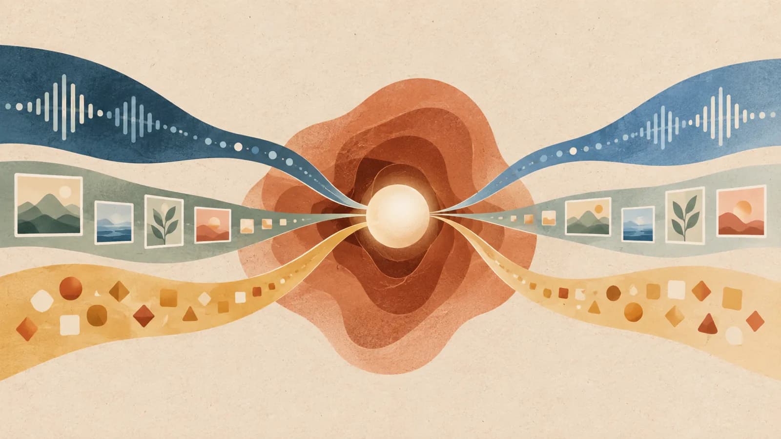 Illustration for Native Multimodal Modeling: Fusion Depth and I/O Duality