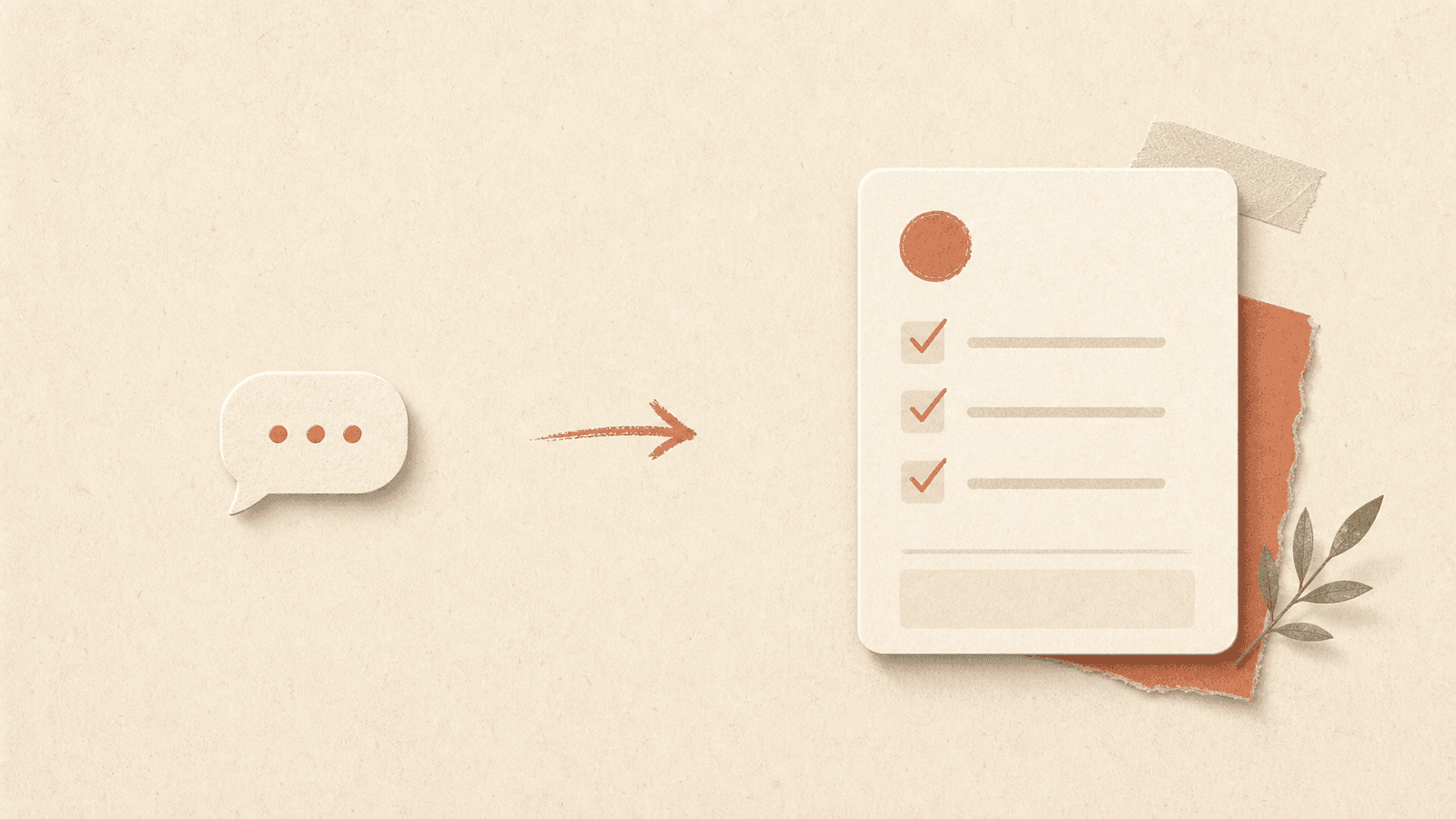 Illustration for Conversation-to-Delegation Shift