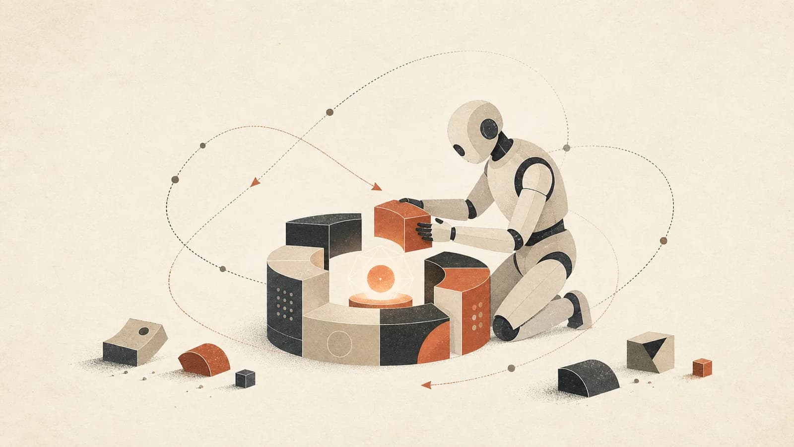 Illustration for Agent-Authored Harness Optimization