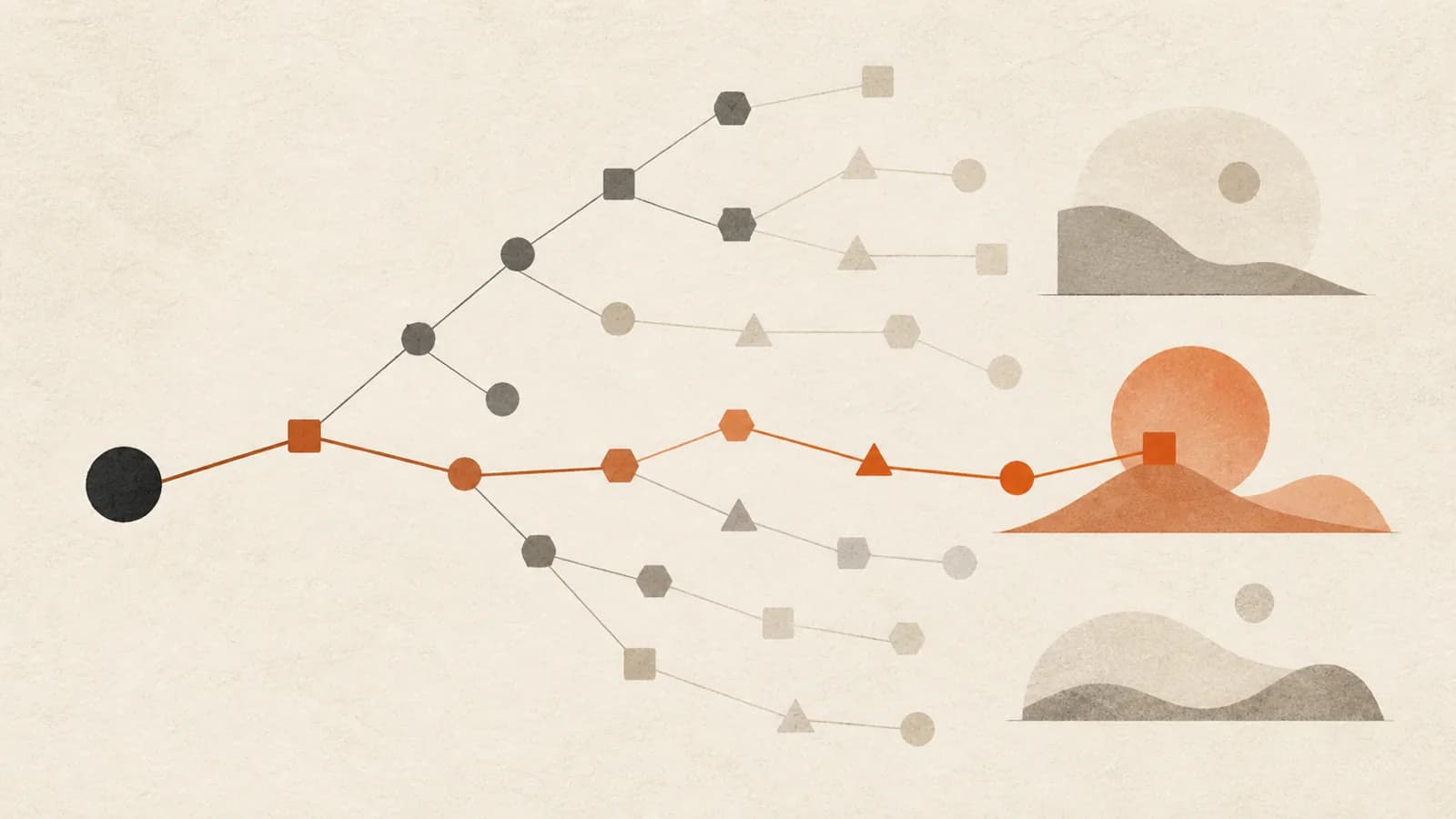 Illustration for Tree Search over Agent Trajectories (LATS)