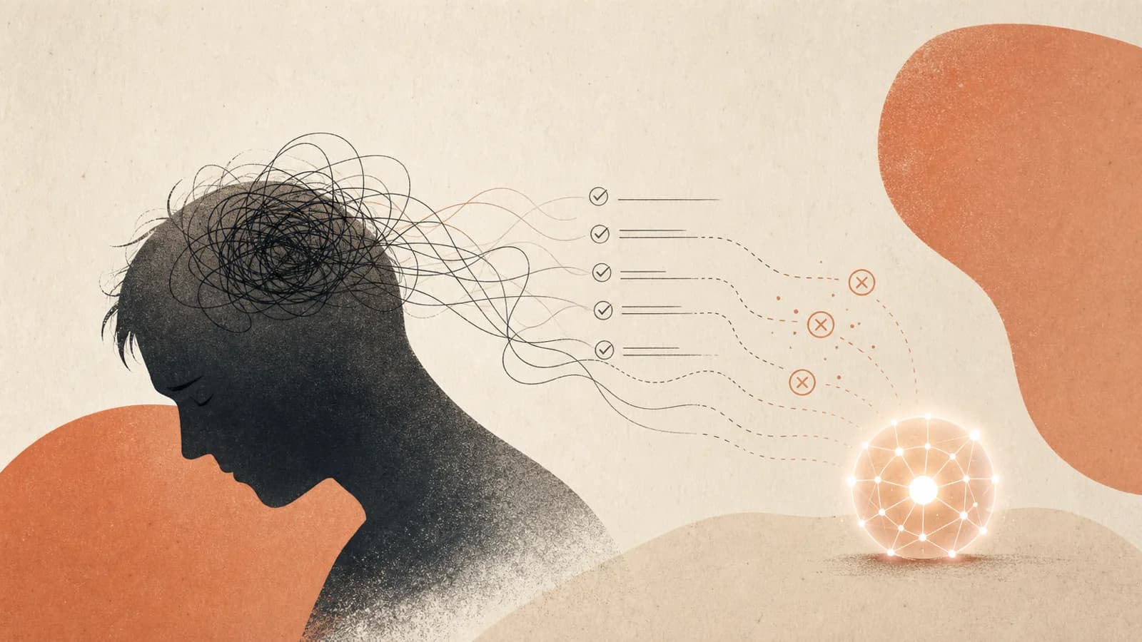 Illustration for AI Brain Fry