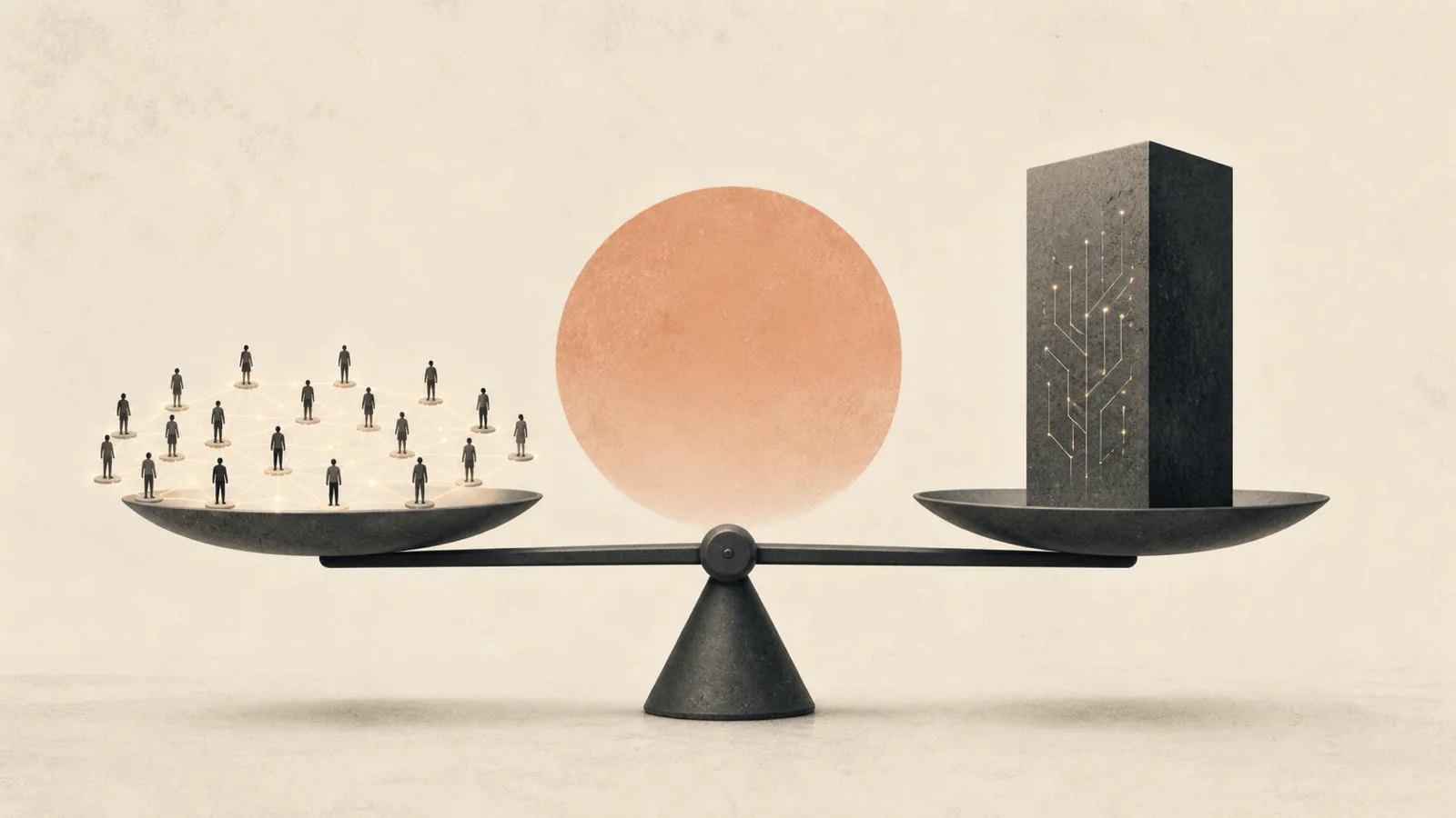 Illustration for Balance-of-Power Superintelligence