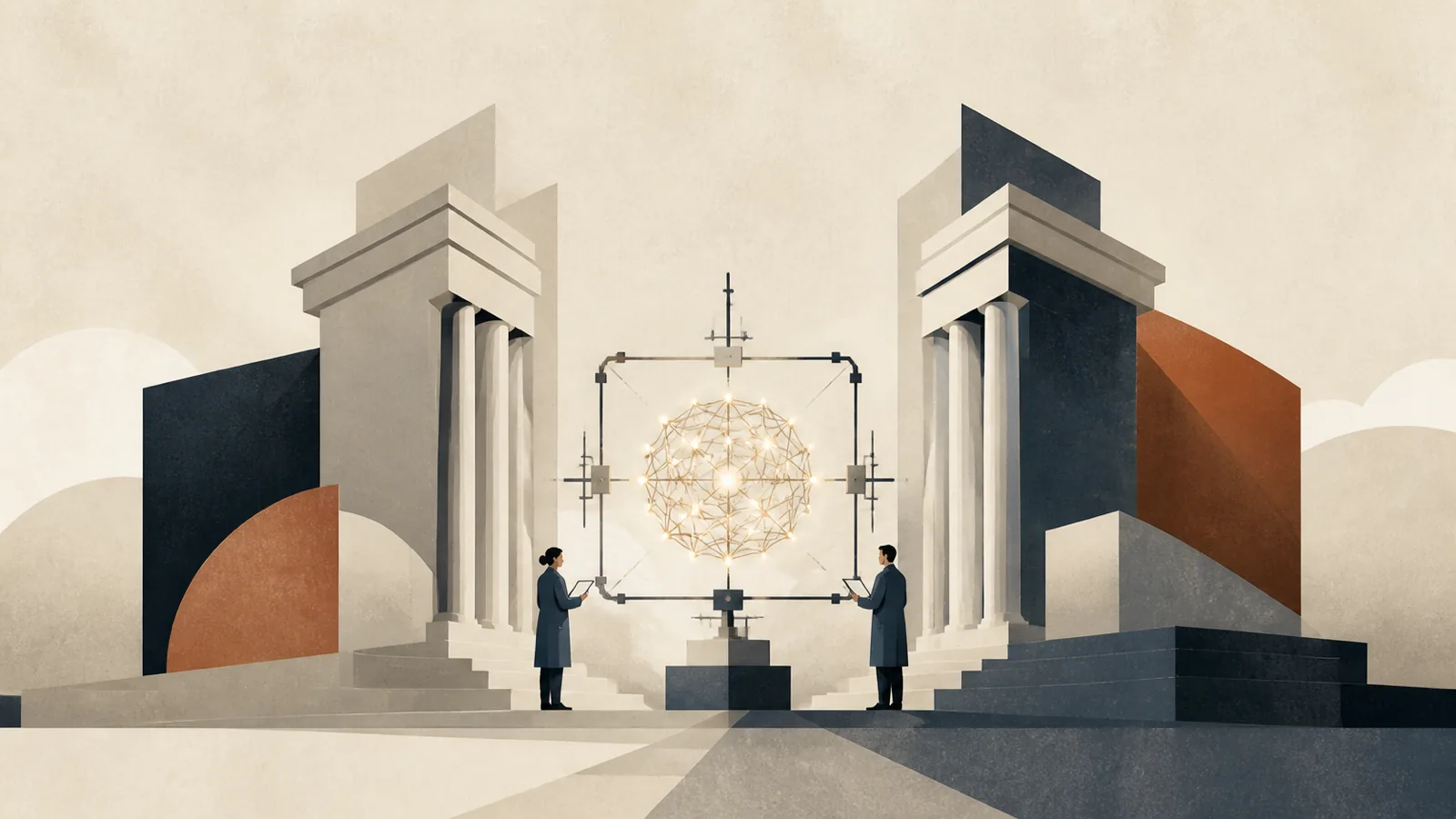 Illustration for US Center for AI Standards and Innovation (CAISI)
