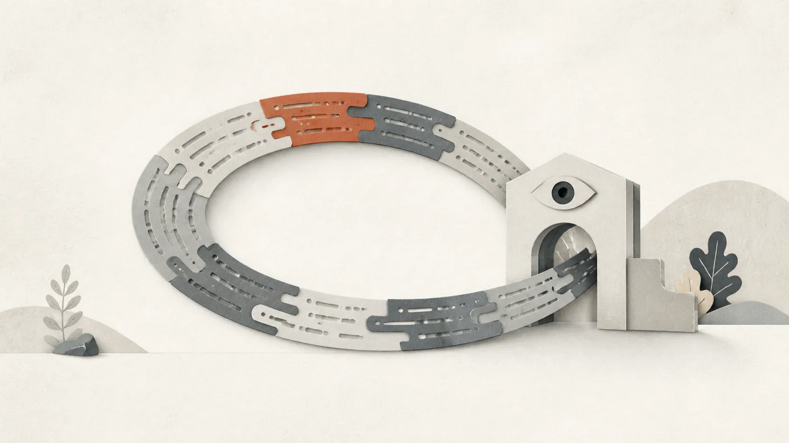 Illustration for Continuous Self-Modification Under Review