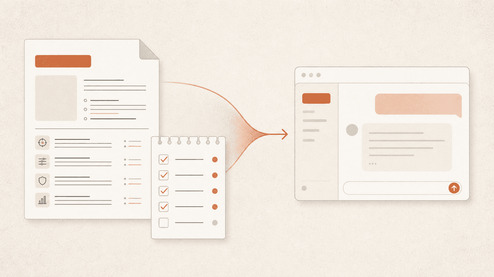 Illustration for Evals as Product Spec