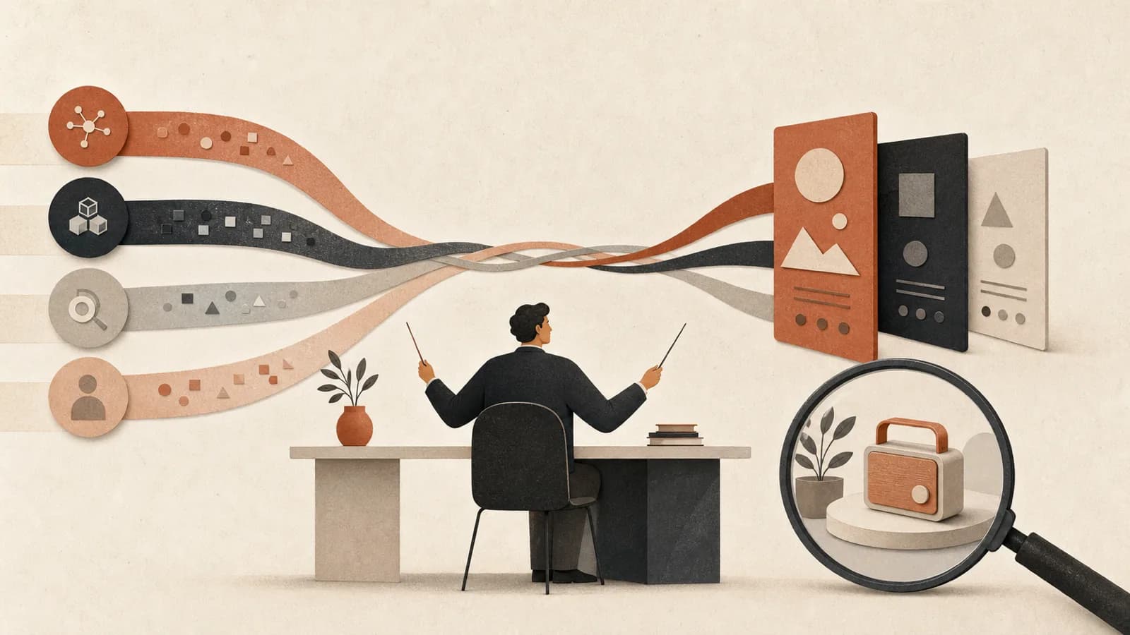 Illustration for The Orchestrator's Real Workload: Decision Burden, Framing Discipline, and Whether Taste Scales