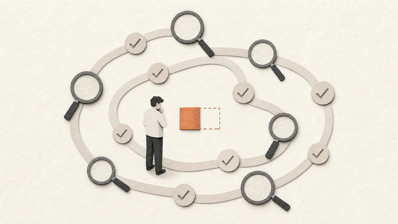Illustration for Unproductive Self-Verification